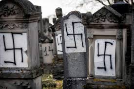 Jewish cemetery vandalized with swastika graffiti